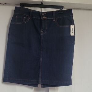 Dark Blue Denim Skirt